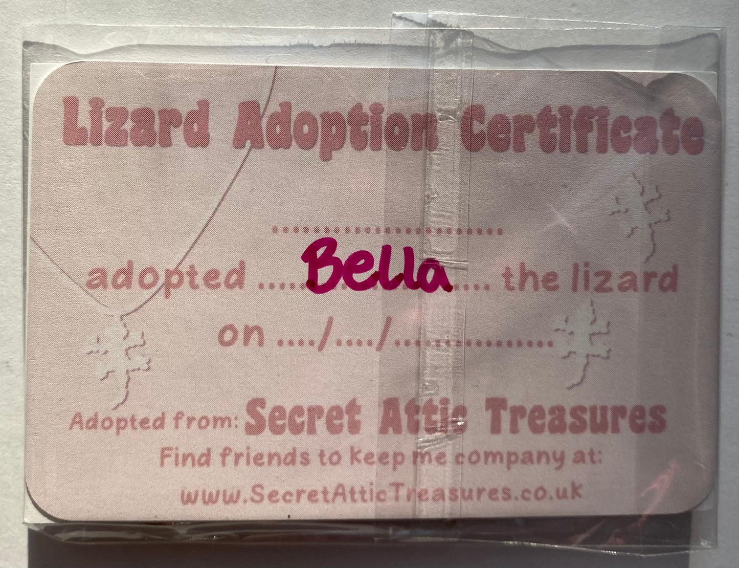 Bella the Lizard- Keyring