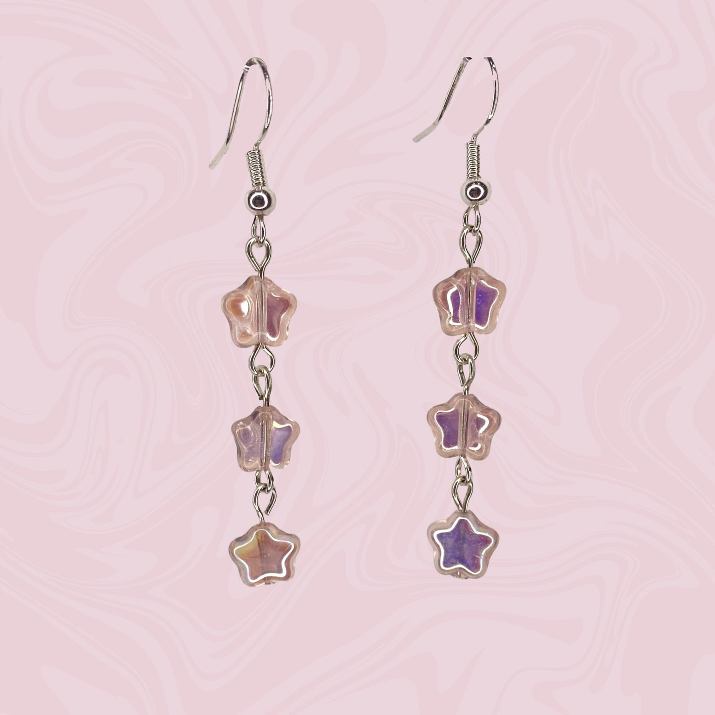 Glossy Star Earring and Bracelet Set
